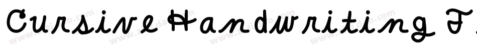 Cursive Handwriting Tryout字体转换